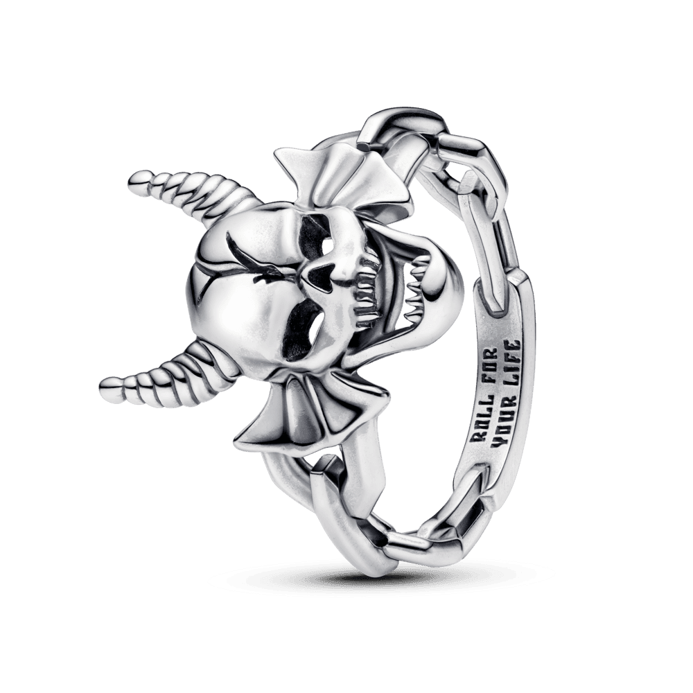 Anel De Prata Stranger Things - Caveira D&D